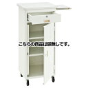 作業台スライド棚付きW45cm扉無 61-146-11-1【店舗運営用品 在庫場用品 作業台 スチール製作業台 スライド棚付き 白】【店舗什器 レジ台 カウンタ...