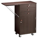 木製作業台 収納付き 錠付き ダークブラウン 61-146-2-3【店舗運営用品 在庫場用品 作業台 木製作業台 錠付き】店舗什器 ディスプレー マネキン 装飾...