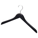 【まとめ買い10個セット品】木製ハンガー 黒 屈折型W42cm 10本 61-192-16-2【店舗什器 パネル ディスプレー 棚 ハンガー 店舗備品】【ECJ...