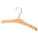 【まとめ買い10個セット品】子供用木製ハンガー 木地仕上げ 平型溝付き W32cm 10本 61-799-35-2【店舗什器 パネル ディスプレー 棚 ハンガー...