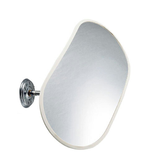 フレキシブル防犯ミラー 小判タイプ W50.5cm 白 61-369-3-2【店舗運営用品 防犯・防災用品 防犯ミラー フレキシブル防犯ミラー 小判タイプ】店舗什器 ディスプレー マネキン 装飾品 販促用品 ハンガー ラッピング】【ECJ】