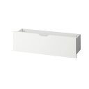 【まとめ買い10個セット品】 浅型収納トロッコW86.4×D27×H28cm ホワイト 61-423-76-2【ECJ】