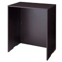 【まとめ買い10個セット品】 木製カウンターH100cm W90cm ダークブラウン 61-427-42-3【ECJ】