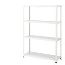 軽量ラック4段H180cm 70kg/段タイプ W122.5×D47.5cm 61-363-2-2【店舗運営用品 在庫場用品 在庫ラック 軽量ラック4段 H18...