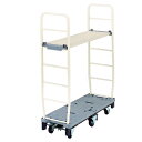 ストックカート 本体(フットブレーキ無し)・棚枠セット 61-366-4-5【店舗運営用品 在庫場用品 台車・カート ストックカート】【ECJ】