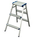 天板幅広踏み台3段 H79cm 61-367-8-2【店舗運営用品 在庫場用品 脚立・踏み台 天板幅広踏み台】【工事用品 はしご 脚立 踏み台 ステップ はしご...