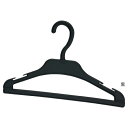 【まとめ買い10個セット品】子供用プラスチック製ハンガー 黒 10本 61-196-10-1【 演出・ディスプレイ用品 プラスチックハンガー モノトーン・ベージ...