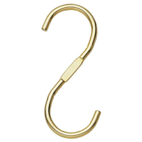 【まとめ買い10個セット品】スチール製ディスプレー用フック ゴールド 5個 61-778-76-3【 演出・ディスプレイ用品 ハンガーオプション ハンガー用オプション スチール製ディスプレイ用フック 】【店舗什器 パネル ディスプレー ハンガー 棚 店舗備品】【ECJ】
