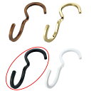 【まとめ買い10個セット品】スチール製ディスプレー用フック スクエアツイストタイプ ブラック 5個 61-752-79-2【店舗什器 パネル ディスプレー ハン...