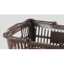 【まとめ買い10個セット品】買い物カゴBIG1 28リットル ダークブラウン 10個 買い物かご 61-379-3-5【 店舗運営用品 店内・店外備品 買物カゴ...