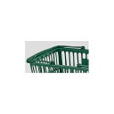 【まとめ買い10個セット品】買物カゴ(18リットル) ダークグリーン 10個 61-802-46-2【 店舗運営用品 店内・店外備品 買物カゴ・ショッピングバッ...
