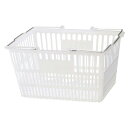 買い物カゴ〔18リットル〕スケルトンアルミハンドル10個 61-802-46-5【店舗運営用品 店内・店外備品 買物カゴ・ショッピングバッグ 買物カゴ 18リッ...