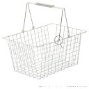 ワイヤーバスケット L クローム 61-380-2-9【店舗運営用品 店内・店外備品 買物カゴ・ショッピングバッグ ワイヤーバスケット】【店舗備品 店舗インテリ...