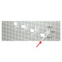 ネット用2段フック(φ6mm)20cm 10本組ホワイト 61-427-20-4【店舗什器 ネット什器 ネット用フック ネット用2段フック】【ECJ】