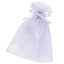 【まとめ買い10個セット品】オーガンジーポーチ ラベンダー SS 10枚 61-269-24-1【 店舗備品 包装紙 ラッピング 袋 ディスプレー店舗 】【EC...