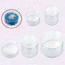【まとめ買い10個セット品】クリアボックス(かぶせ式) 円柱 直径7.8×3.5 10個 61-288-7-17【店舗什器 パネル ディスプレー 小物 棚 店舗...