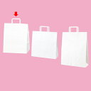 【まとめ買い10個セット品】平ひも ローコストタイプ 白無地 30×21×37 200枚 61-800-87-18【店舗備品 包装紙 ラッピング 袋 ディスプレ...
