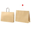 【まとめ買い10個セット品】丸ひもタイプ 茶無地 60×18×47 50枚 61-431-24-12【 店舗備品 包装紙 ラッピング 袋 ディスプレー店舗 】【...
