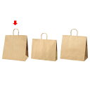 【まとめ買い10個セット品】丸ひもタイプ 茶無地 38×25×39.5 50枚 61-431-24-8【店舗備品 包装紙 ラッピング 袋 ディスプレー店舗】【E...