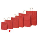 カラー手提げ紙袋 レッド 32×11.5×31 200枚 61-309-10-11【ラッピング用品 紙袋 手提げ紙袋(無地) カラー手提げ紙袋 レッドHEIKO...