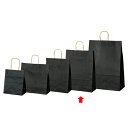 【まとめ買い10個セット品】カラー手提げ紙袋 黒 32×11.5×41 50枚 61-309-12-6【店舗備品 包装紙 ラッピング 袋 ディスプレー店舗】【E...