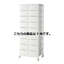 大容量収納プラスチックチェスト 2列(W69cm) 7段 61-363-11-1【メーカー直送/代金引換決済不可】【店舗備品 店舗インテリア 店舗改装】【ECJ...