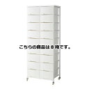 大容量収納プラスチックチェスト 2列(W69cm) 8段 61-363-11-2【メーカー直送/代金引換決済不可】【店舗備品 店舗インテリア 店舗改装】【ECJ...
