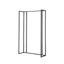 【まとめ買い10個セット品】 UR120 壁面タイプ ブラック 本体 オープンタイプ 61-14-3-1【メーカー直送/代金引換決済不可】【店舗什器 パネル 壁...