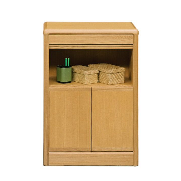 【ポイント5倍★11月14日10時〜17日0時迄】電話台 FAX台 幅60 タモ材 柾 背面化粧仕上げ 木製 北欧 モダ..