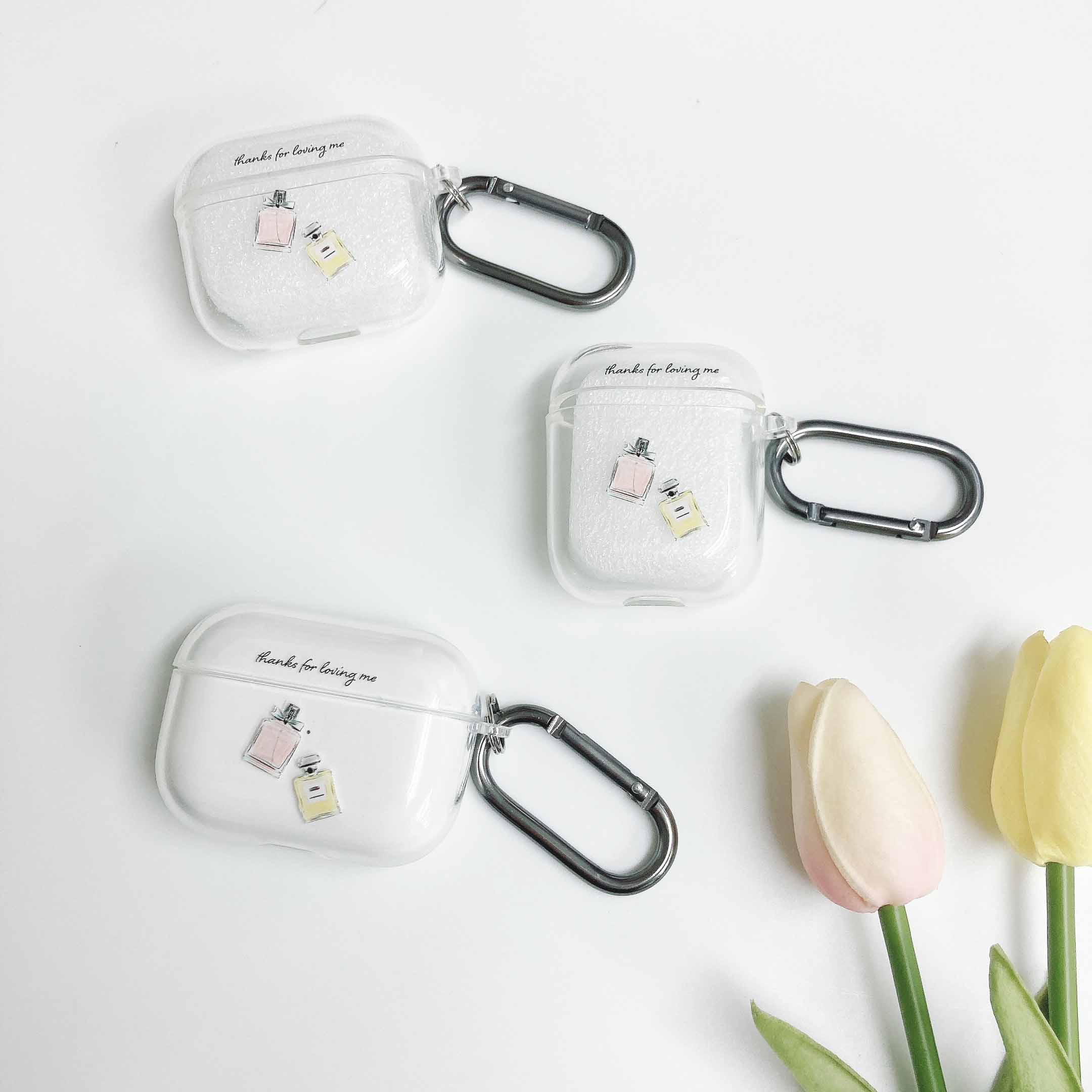 Airpods Airpods pro 3 ケース TPU シンプル クリア 透明 女性 香水 デザイン 韓国 エアーポッズ プロ カバー かわいい お揃い イヤホンケース カラビナ フック