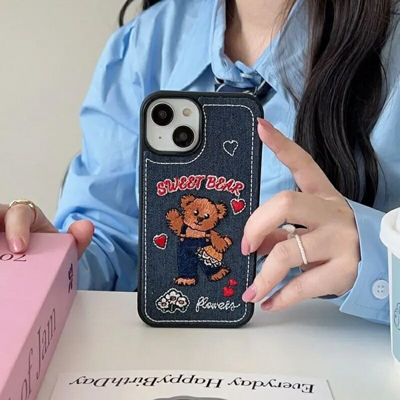 楽天市場】くま 刺繍（ケース・カバー｜スマートフォン・携帯電話