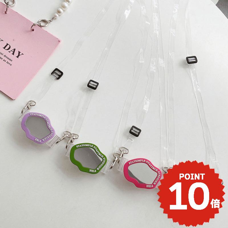 スマホショルダーストラップ 携帯ストラップ iPhone スマホ 韓国 ミラー 鏡 肩掛け カスタム 紛失防止 落下防止 付け替え かわいい おしゃれ レディース 大人 女子