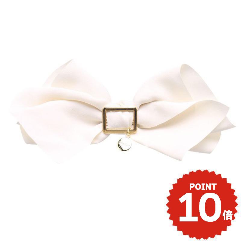 バナナクリップ リボンクリップ リボン ゴールドバックル シフォン レディース 女性用 ヘアアレンジ 髪..