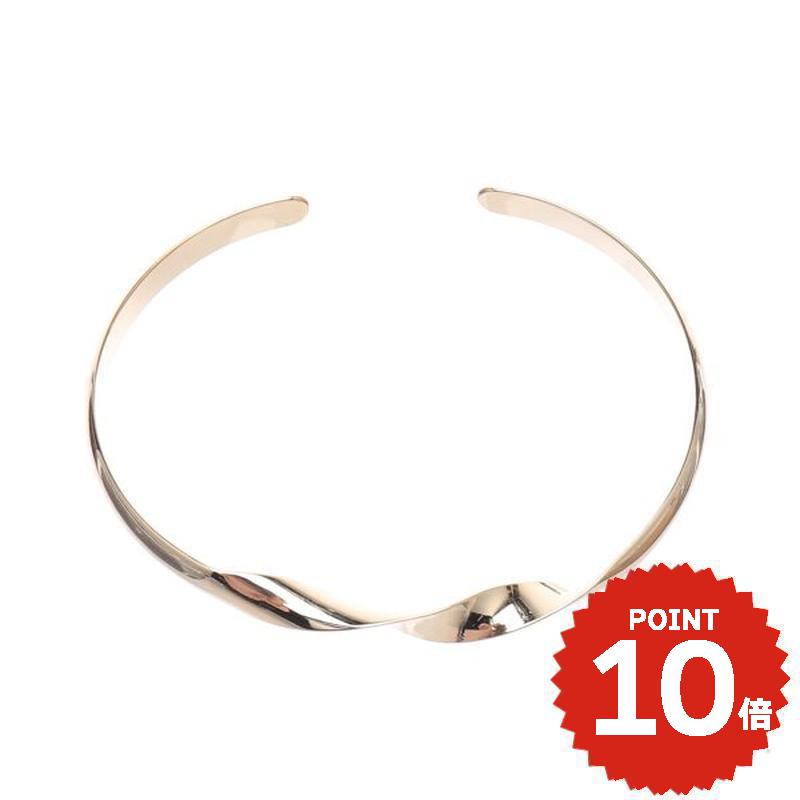 ひねりウェーブメタルスリムバングル ゴールド レディースアクセサリー onlyou オンリーユー