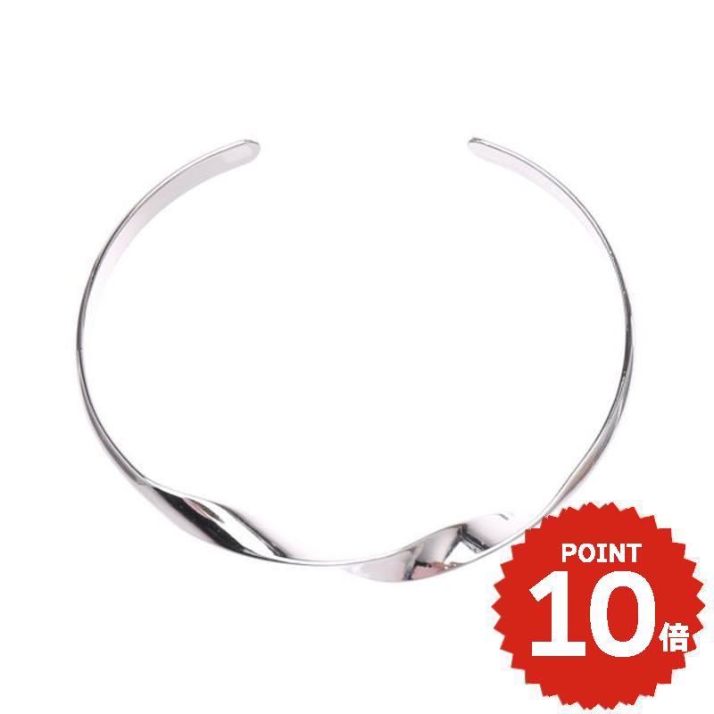 ひねりウェーブメタルスリムバングル シルバー レディースアクセサリー onlyou オンリーユー