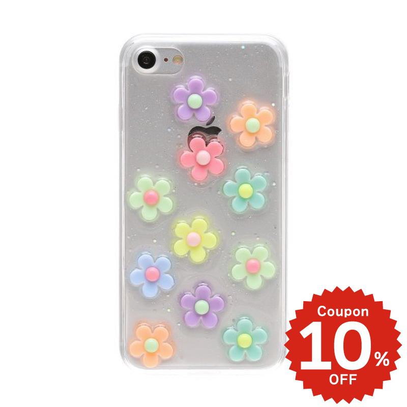 Rakuten - iphonese ケース かわいい 韓国 第2世代 第3世代 iPhonexrケース iphoneXs ケース iphonexsmax かわいい 大人かわいい おしゃれ ぷっくり パステル フラワー キラキラ シンプル 透明 クリア