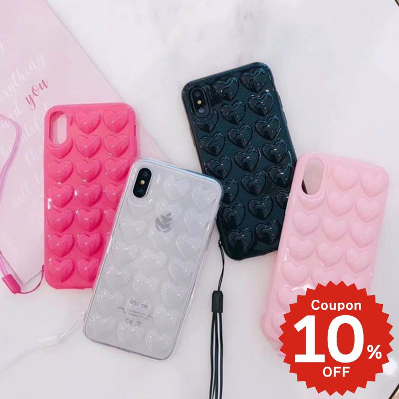 樂天商城 - iphonese ケース かわいい ストラップ付き 韓国 第2世代 第3世代 iphonese iphonex iphonexs iphonexr iphone x xs 10r xr max かわいい 大人かわいい おしゃれ ぷっくりハート シンプル ハート