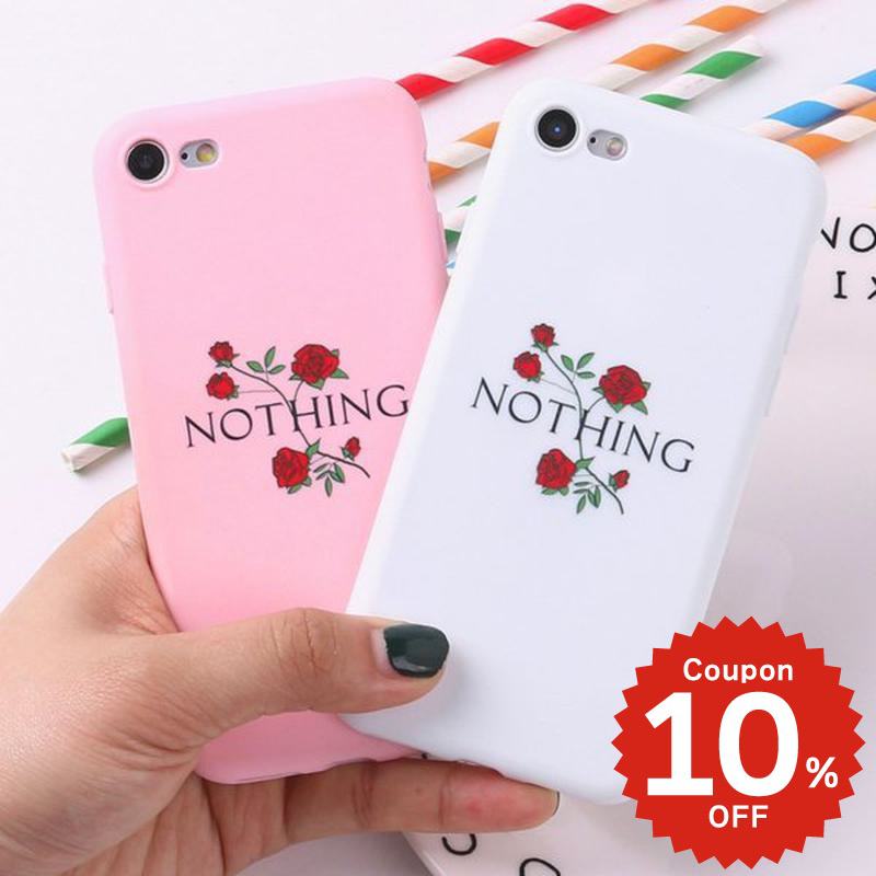 iphone11 ケース 韓国 iphone11proケース iPhone ケース pro max iphonese ケース iphonexr ケース iphonexs ケース かわいい 大人かわいい おしゃれ NOTHING 薔薇 個性的 シンプル