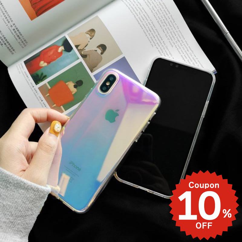 Rakuten - iphone13 ケース 韓国 かわいい iphone12 mini ケース iphone12 pro ケース iphone11 アイフォン iPhone ケース iphonese ケース オーロラシンプル tpu クリア オーロラ かわいい