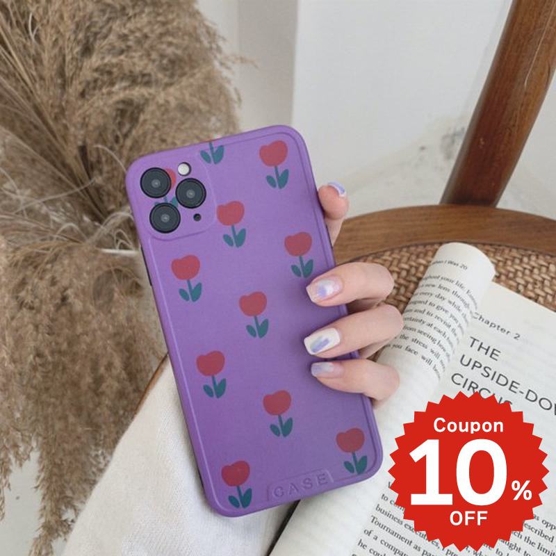 樂天商城 - iphone11 ケース 韓国 iphone11proケース iPhone ケース pro max iphonese ケース iphonexr ケース iphonexs ケース チューリップデザイン シンプル