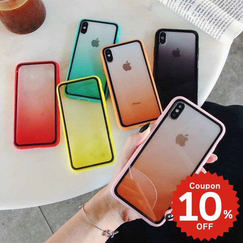 Rakuten - iphone11 ケース 韓国 iphone11proケース iPhone ケース pro max iphonese ケース iphonexr ケース iphonexs ケース TPU グラデクリア 透明 クリア グラデーション お揃い