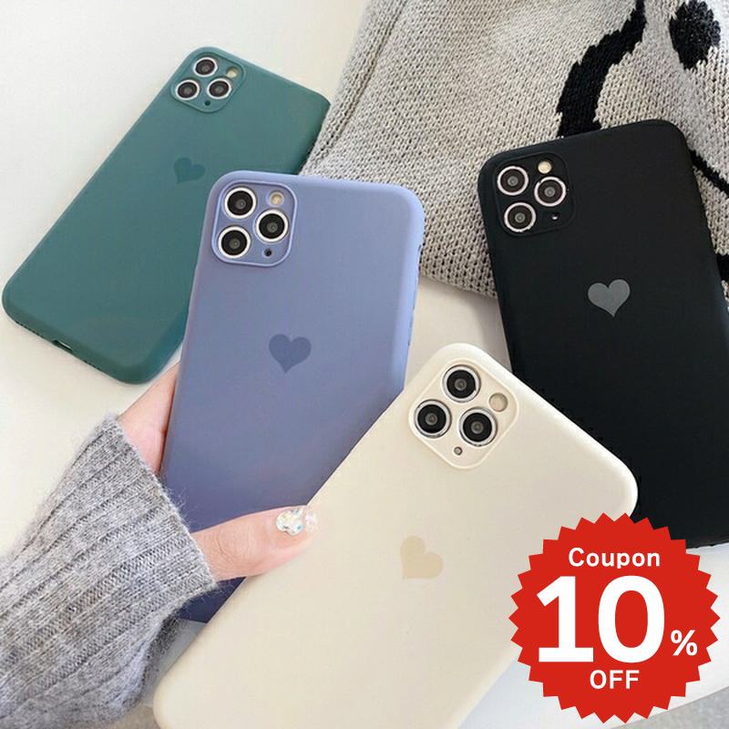 iphone13 ケース 韓国 かわいい iphone12 mini ケース iphone12 pro ケース iphone11 アイフォン iPhone ケース iphonese ケース TPU シンプル ハート ソフト