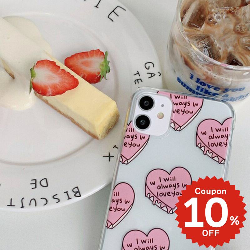 乐天商城 - iphone12 ケース 大人かわいい mini pro max iphone11 アイフォン iPhone ケース iphonexrケース iphone se 韓国 大人 女子 シンプル ハートロゴ デザイン クリア 透明 お揃い 個性的 可愛い