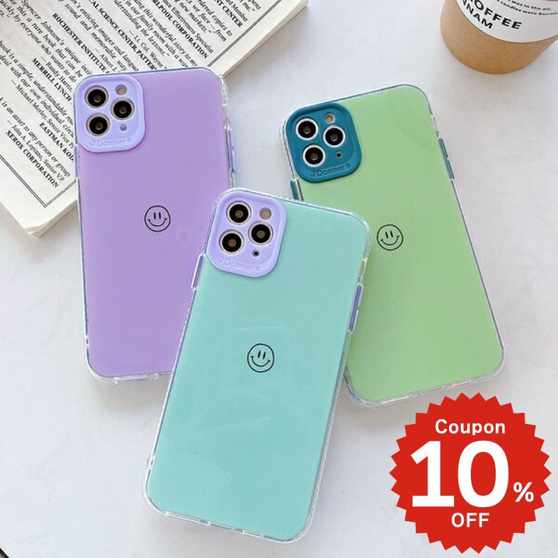 乐天商城 - iphone12 ケース 大人かわいい mini pro max iphone11 アイフォン iPhone ケース iphonexrケース iphone se 韓国 大人 女子 シンプル センター スマイル ニコちゃん