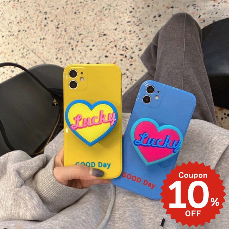 Rakuten - iphone12 ケース 大人かわいい mini pro max iphone11 アイフォン iPhone ケース iphonexrケース iphone se 韓国 大人 女子 シンプル ハート グリップ GRIP スタンド