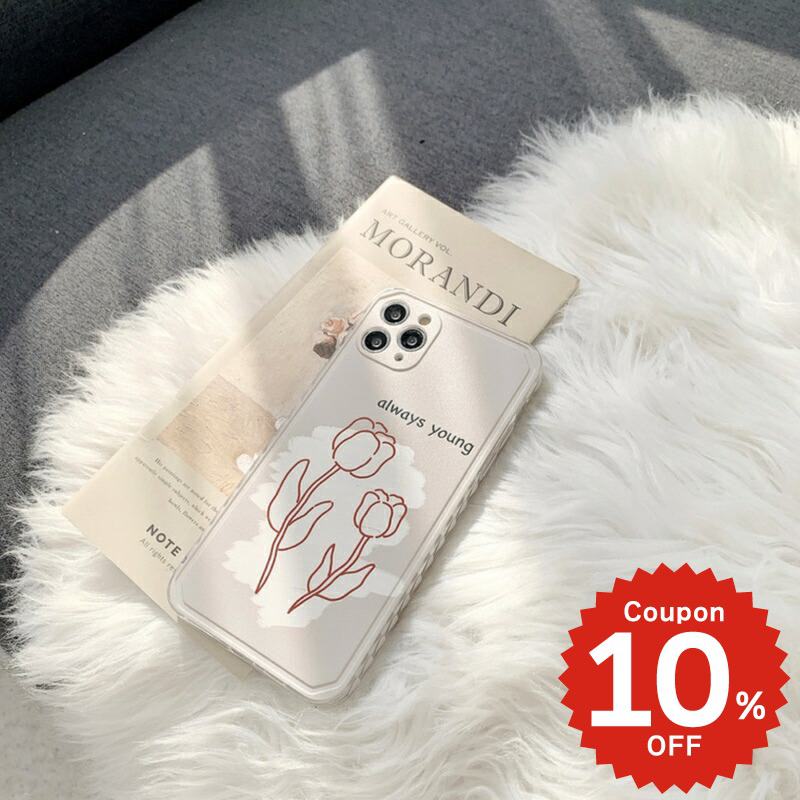 乐天商城 - iphone12 ケース 大人かわいい mini pro max iphone11 アイフォン iPhone ケース iphonexrケース iphone se 韓国 大人 女子 シンプル ローズ イラスト 花