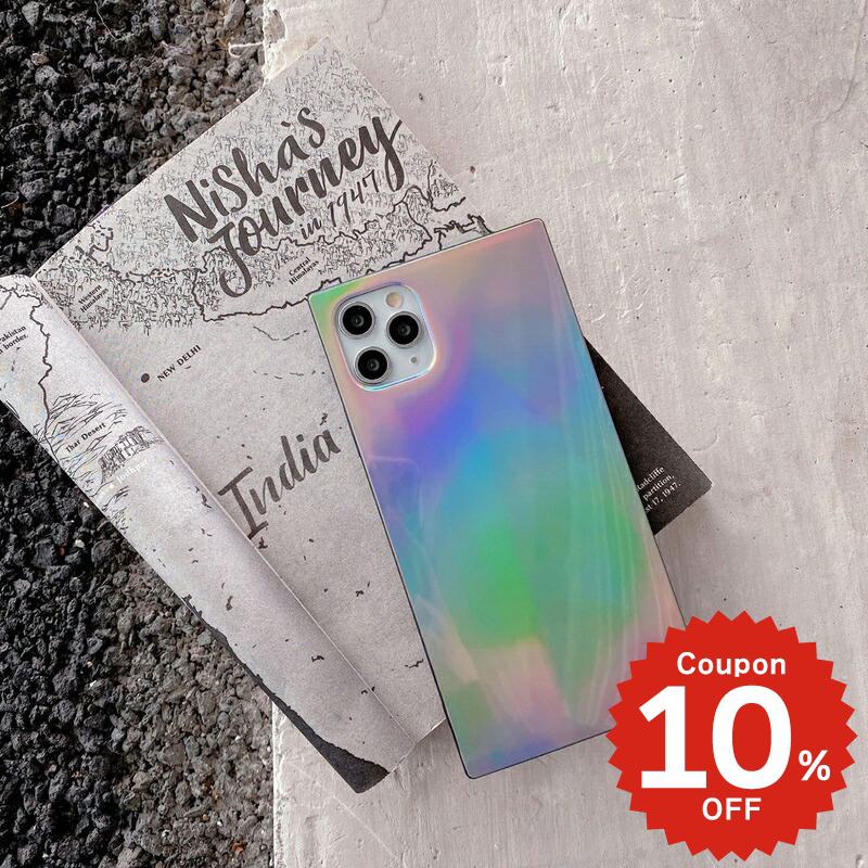 乐天商城 - iphone12 ケース 大人かわいい mini pro max iphone11 アイフォン iPhone ケース iphonexrケース iphone se 韓国 大人 女子 オーロラ スクエア シンプル お揃い レディース