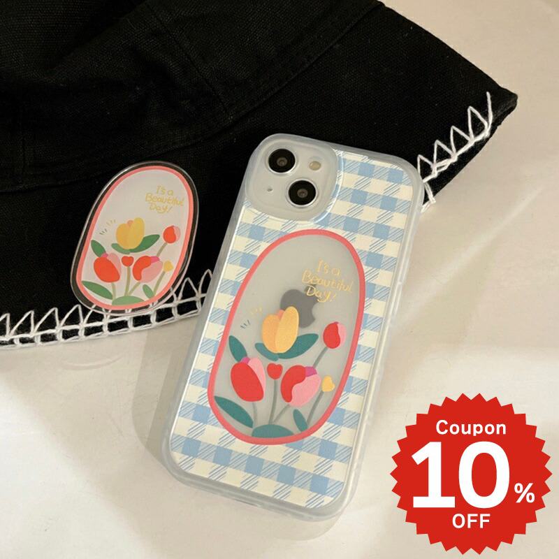 乐天商城 - iphone13 ケース 韓国 かわいい iphone12 mini ケース iphone12 pro ケース iphone11 アイフォン iPhone ケース iphonese ケース TPU クリア 透明 花 チューリップ デザイン レディース 女性