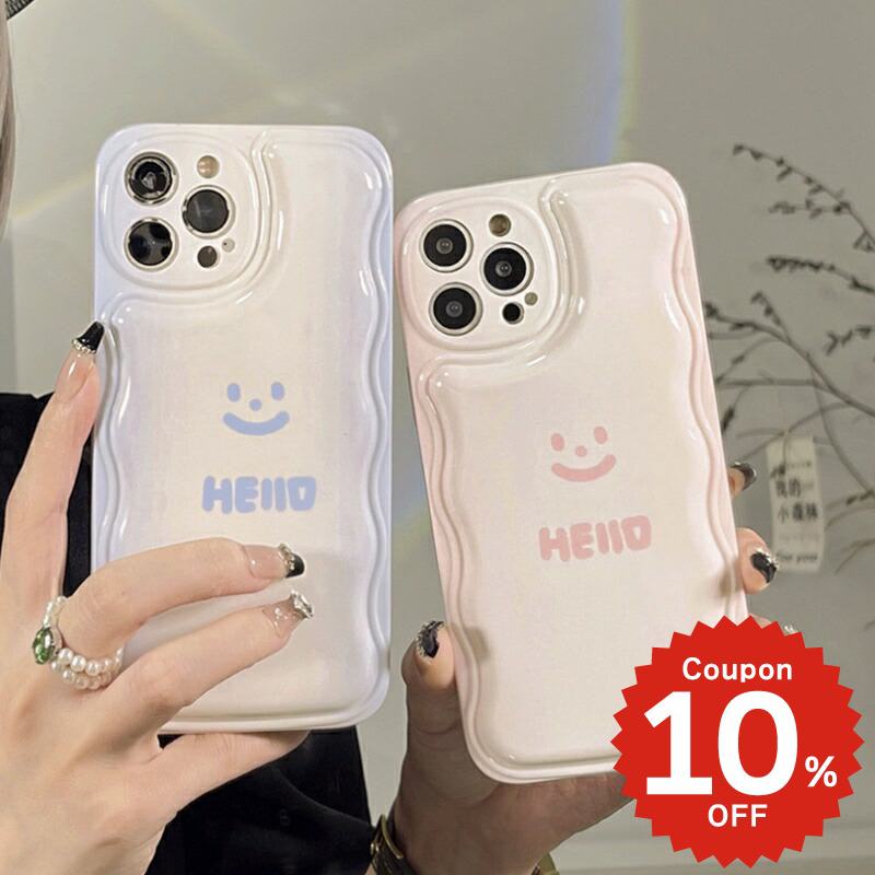 iphone13 ケース 韓国 かわいい iphone12 mini ケース pro iphone11 アイフォン iPhone ケース iphone13 ケース iphonese ケース ぷっくり スマイル シンプル レディース ペア