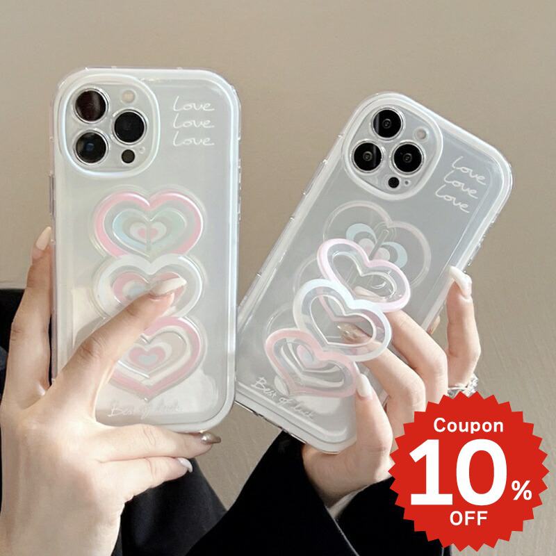 Rakuten - iphone14 ケース 韓国 かわいい iphone13 ケース iphone14pro iphone13 pro iphone12 mini ケース iphone11 アイフォン iPhone ケース iphonese ケース かわいい おしゃれ TPU ハート バンド クリア レディース ペア
